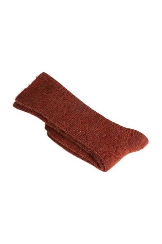Chaussettes - Rouge Brique Femme 36 Rouge