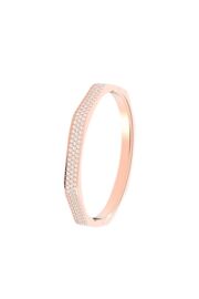 Jonc Orné De Cristaux Swarovski Dextera M-L - Plaqué Or Rose Femme M Blanc/Rose