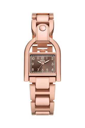 Montre À Quartz En Acier Inoxydable - Doré Rose Et Marron