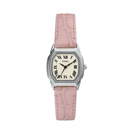 Montre À Quartz En Cuir - Rose Et Argenté Rose/Argenté