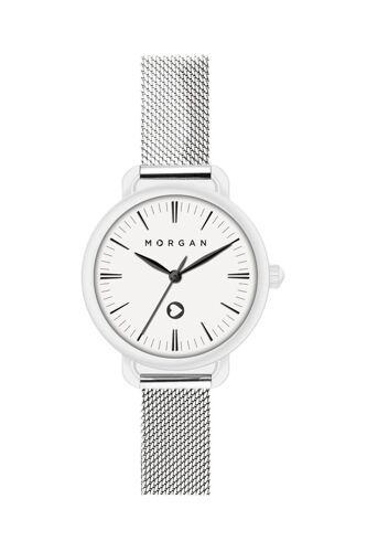 Montre À Quartz En Acier Inoxydable - Argenté Et Blanc Blanc/Argenté