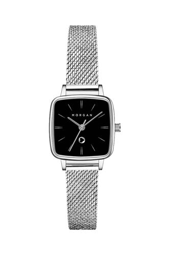 Montre À Quartz En Acier Inoxydable - Argenté Noir/Argenté