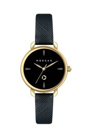 Montre À Quartz En Polyuréthane - Noir Et Doré Noir/Doré