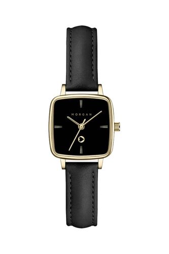Montre À Quartz En Polyuréthane - Noir Et Doré Noir/Doré