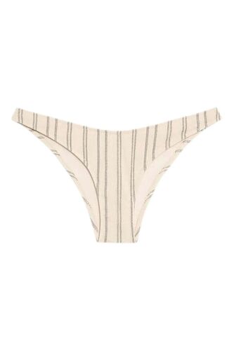 Bas De Maillot Taille Haute - Ecru Femme S Blanc/Gris