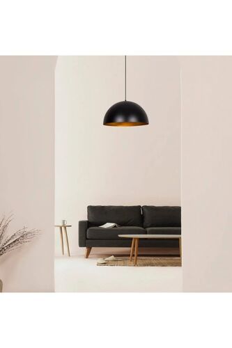 Suspension Sivani - Noir Et Doré - 100 W