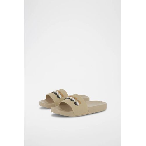 Chaussures Mules Beige Boss Mixte