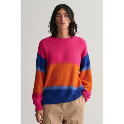 Pull Oversize En Laine - Rose Homme Xxl (Fr) Rouge/Bleu/Orange
