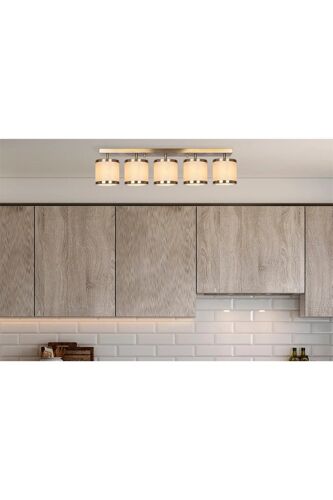 Plafonnier Way - Doré - 5 X 40 W