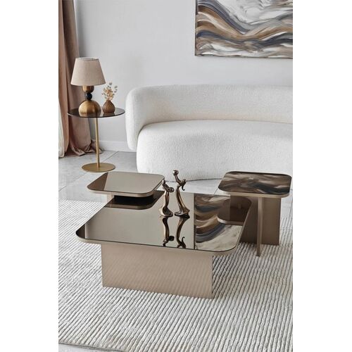 3 tables basses Jazz - 80 x 30 x 80 cm