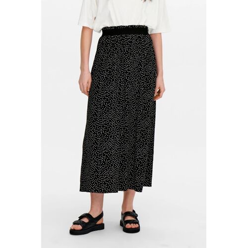 Jupe Longue Noir Femme M Blanc/Noir