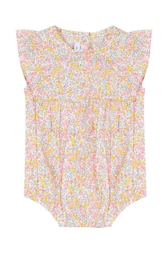 Combinaison - Rose Et Jaune - Absorba Femme 1 Mois Blanc/Jaune/Gris