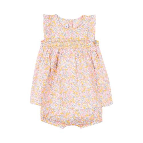 Robe Et Short - Rose Et Jaune - Absorba Femme 1 Mois Rose