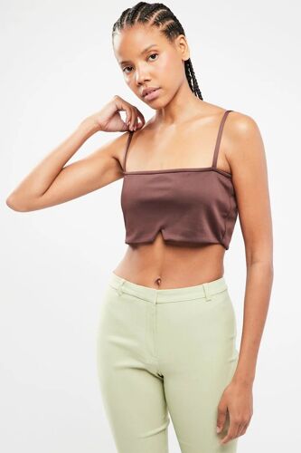 Crop Top - Marron Femme 40 Marron