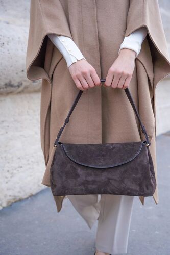 Sac bandoulière en cuir - Marron