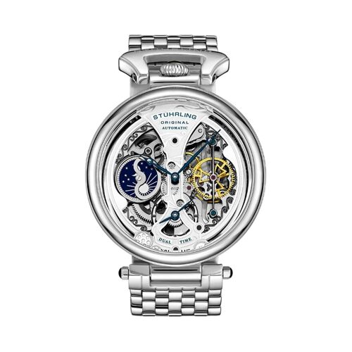 Montre Automatique En Acier Legacy - Fonction Gmt - Argenté