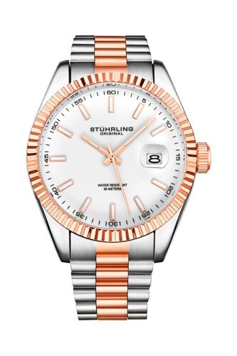 Montre À Quartz En Acier Symphony - Argenté Et Doré Rose