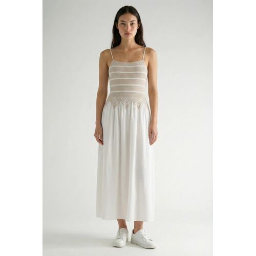Robe Midi - Blanc 40 (Eu)