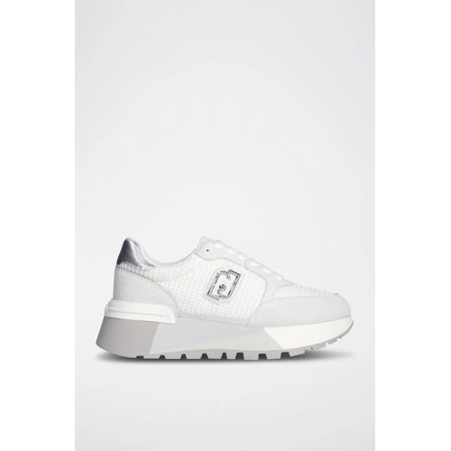 Baskets En Cuir Amazing - Blanc Femme 40 Blanc/Argenté
