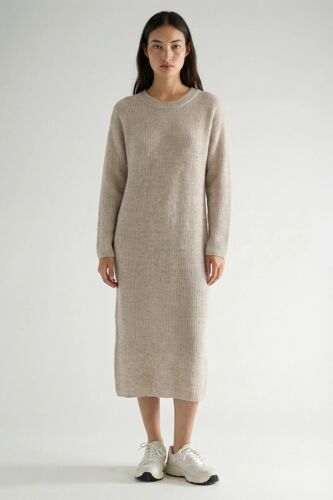 Robe Pull En Alpaga Et Laine - Gris Clair Chiné L (Eu)
