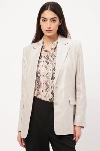 Blazer En Lin - Gris Clair - & Other Stories 36 (Eu) Gris