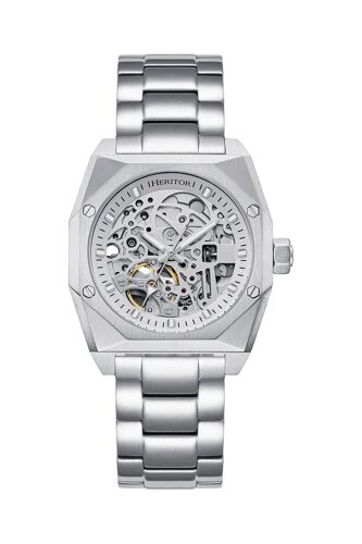 Montre Automatique En Cuir Elliott - Argenté