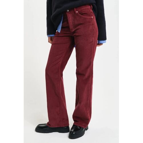 Jean Flare En Velours - Bordeaux 26 (Us)