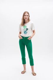 Pantacourt Slim Mason - Vert Femme 34
