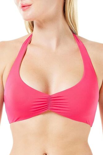 Haut De Maillot Réversible - Fuchsia Et Orange Femme Xs Rose