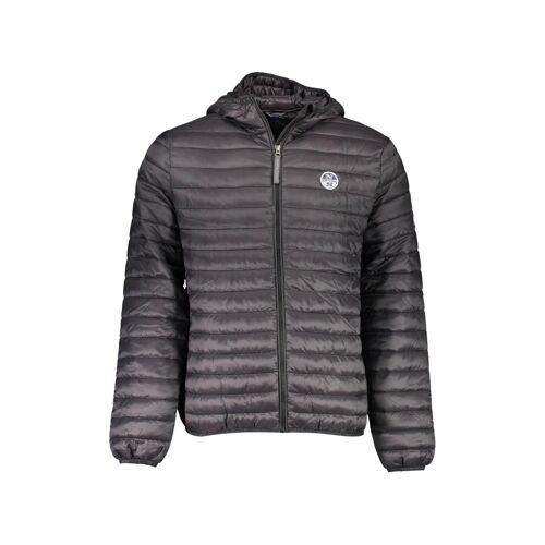 Doudoune À Capuche - Noir 2xl Blanc/Noir