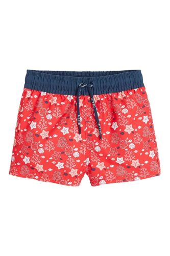 Short De Bain Rouge Et Blanc - Obaïbi Homme 6 Mois Blanc/Rouge