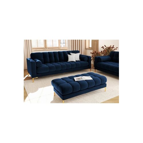 Canapé Bali - Bleu roi - 4 places - Toucher velours Bleu
