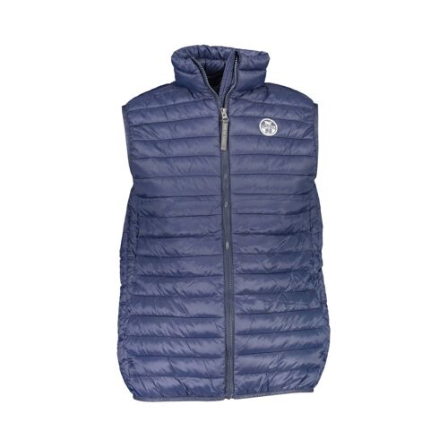 Doudoune Sans Manches - Bleu Marine Xl Blanc/Bleu