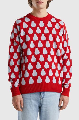 Pull - Rouge Homme Xl Blanc/Rouge