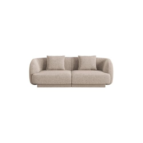 Canapé Tulum - Beige - 2 places - En polyester - Toucher soie Beige