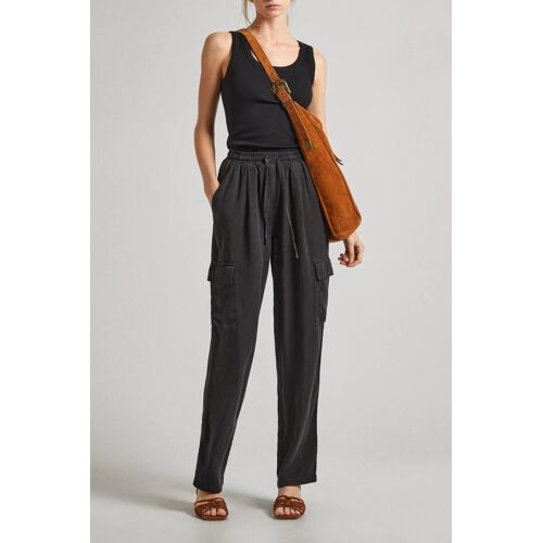 Pantalon Cargo - Noir Femme Xs Noir