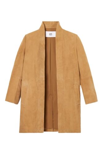 Gilet En Cuir D'agneau - Beige Femme 40 Beige