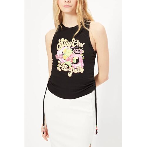 Débardeur - Noir Femme S Noir/Vert/Jaune/Rose