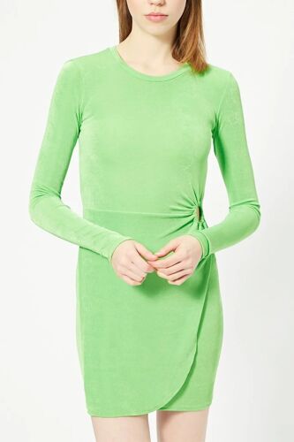 Robe Portefeuille - Vert Femme S Vert