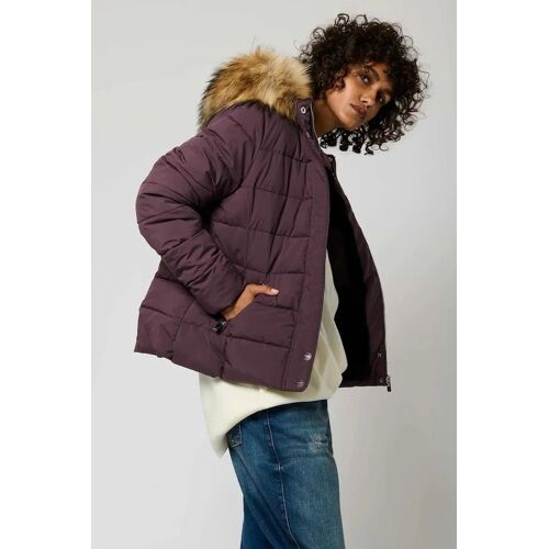 Doudoune Matelassée Regular Mabby - Violet Xs Marron/Violet