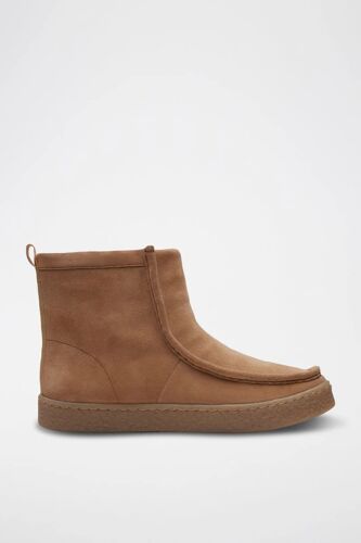 Chaussures Bottines Plateformes Fourrées En Nubuck Barleigh Pull Marron Clair M