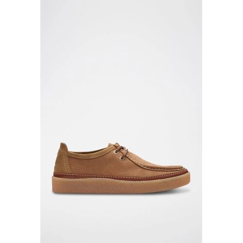 Chaussures Baskets En Cuir Clarkwood Moc Marronmarron