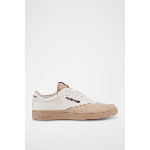 Chaussures Baskets En Cuir Club C Ecrublanc/noir/rose