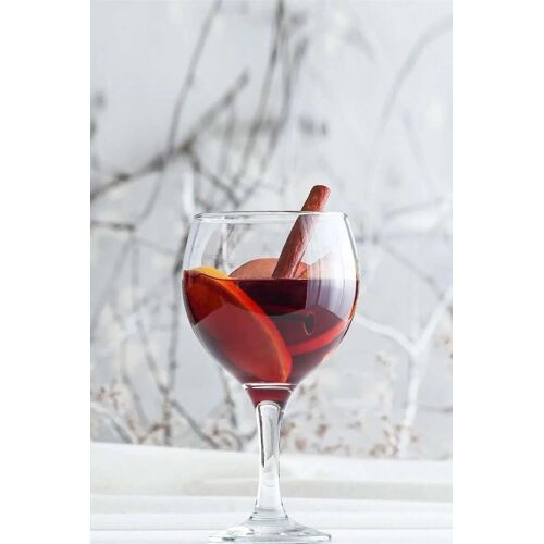 6 verres à pied - 21 cl Transparent