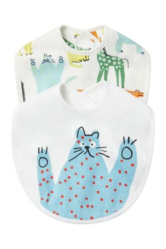 2 Bavoirs - Blanc Bébé (0 À 24 Mois)