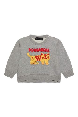 Sweat - Gris Chiné Et Rouge Bébé (0 À 24 Mois) Rouge/Gris