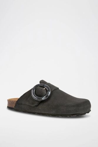 Chaussures Sabots En Cuir Noirnoir