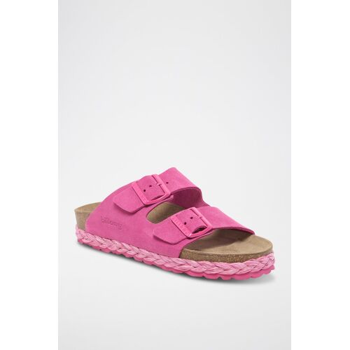 Chaussures Mules Plateformes En Nubuck Fuchsiarose