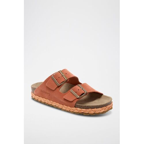 Chaussures Mules Plateformes En Nubuck Orangeorange