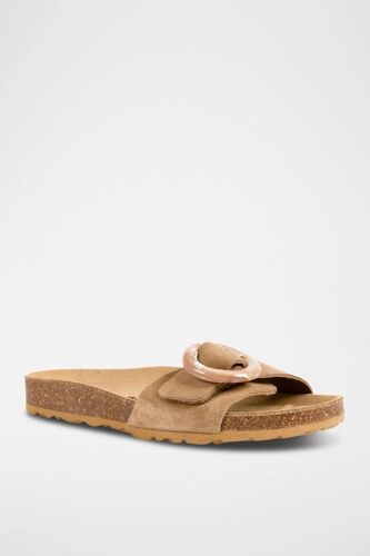 Chaussures Mules En Nubuck Marronmarron